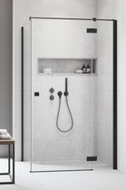 Usa cabina dus Radaway Essenza New Black KDJ, 110 x H200 cm profil negru mat, dreapta
