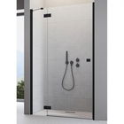 Usa de nisa batanta Radaway Essenza New Black DWJ, 90 x H200 cm profil negru mat, dreapta