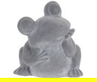 Ghiveci Frog, 19.5x17.5x20.5 cm, ciment, gri