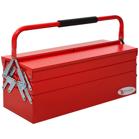 DURHAND Valiza pentru unelte din otel cu 5 compartimente, 51x21x41cm, rosu