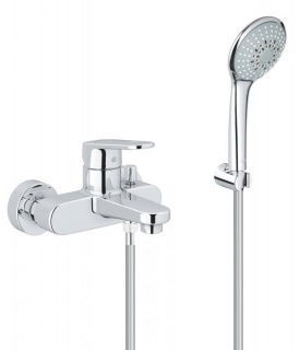 Baterie cadă si dus Grohe Europlus cu para, furtun si agatatoare dus