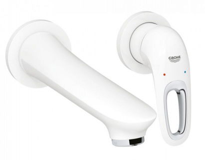 Baterie lavoar Grohe Eurostyle monocomanda cu montaj incastrat, alb