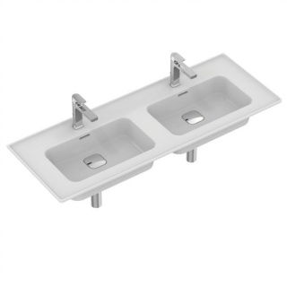 Lavoar dublu Ideal Standard Strada II 124cm cumontare pe mobilier sau cu semipicior