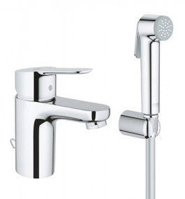 Baterie lavoar Grohe BauEdge cu monocomandă si set de dus 1/2″ Mărimea S