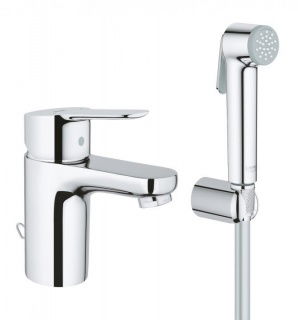 Baterie lavoar Grohe BauEdge cu monocomandă si set de dus 1/2″ Mărimea S