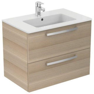 Set PROMO mobilier suspendat Ideal Standard Tempo 80 cm cu lavoar, stejar nisip