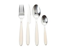 Set tacamuri 16 piese, Brandani, inox, ivoriu