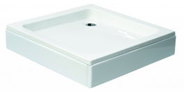Cadita dus Sanotechnik patrata, 90x90x14 cm