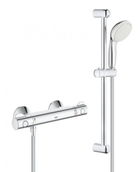 Baterie dus termostatata Grohe Grohtherm 800 si set de dus cu bara 60 cm