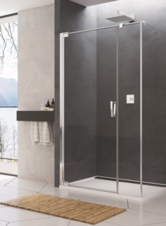 Usa de nisa batanta dintr-o bucata cu parte fixa SanSwiss Cadura CA31C 140 x H200 cm