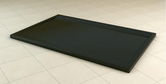Cadita dus SanSwiss ILA WIA, 90x100xH3.5 cm, marmura compozita, negru granit