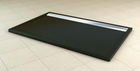 Cadita dus SanSwiss ILA WIA, 80x100x3.5 cm marmura compozita negru, crom