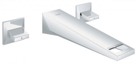 Baterie lavoar Grohe Allure Brilliant Marimea M cu 3 elemente 1/2″