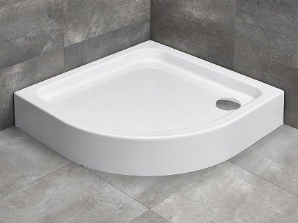 Cadita de dus semirotunda Radaway Siros A 90x90, autoportanta
