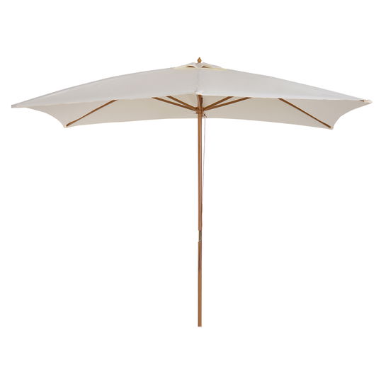 Outsunny  Umbrelă din Lemn pentru Extern Grădină 2 x 2.95 x 2.55m Crem