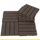 Outsunny Set de gresie pentru Terasa 30x30x2cm, 0.81 mq, Maro