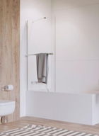 Paravan cada Radaway Idea PNJ, un element fix, 90xH150 cm si port prosop