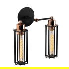 Aplica de perete Likya N-1023, Noor, 28 x 30 cm, 2 x E27, 100W, negru