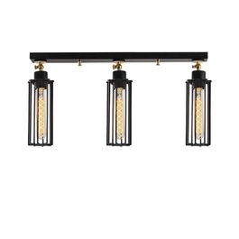 Lustra Likya N-1016, Noor, 63 x 29 cm, 3 x E27, 100W, negru