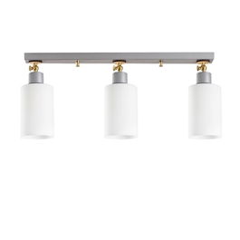 Lustra Balcova N-341, Noor, 25 x 64 cm, 3 x E27, 100W, argintiu