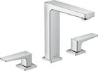 Baterie lavoar Hansgrohe Metropol 160 din 3 elemente cu ventil push-open