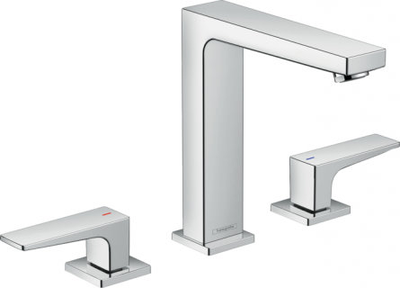 Baterie lavoar Hansgrohe Metropol 160 din 3 elemente cu ventil push-open