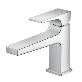 Baterie lavoar Hansgrohe Metropol 100 cu ventil push-open si pipa 156 mm