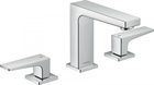 Baterie lavoar Hansgrohe Metropol 110 din 3 elemente cu ventil push-open