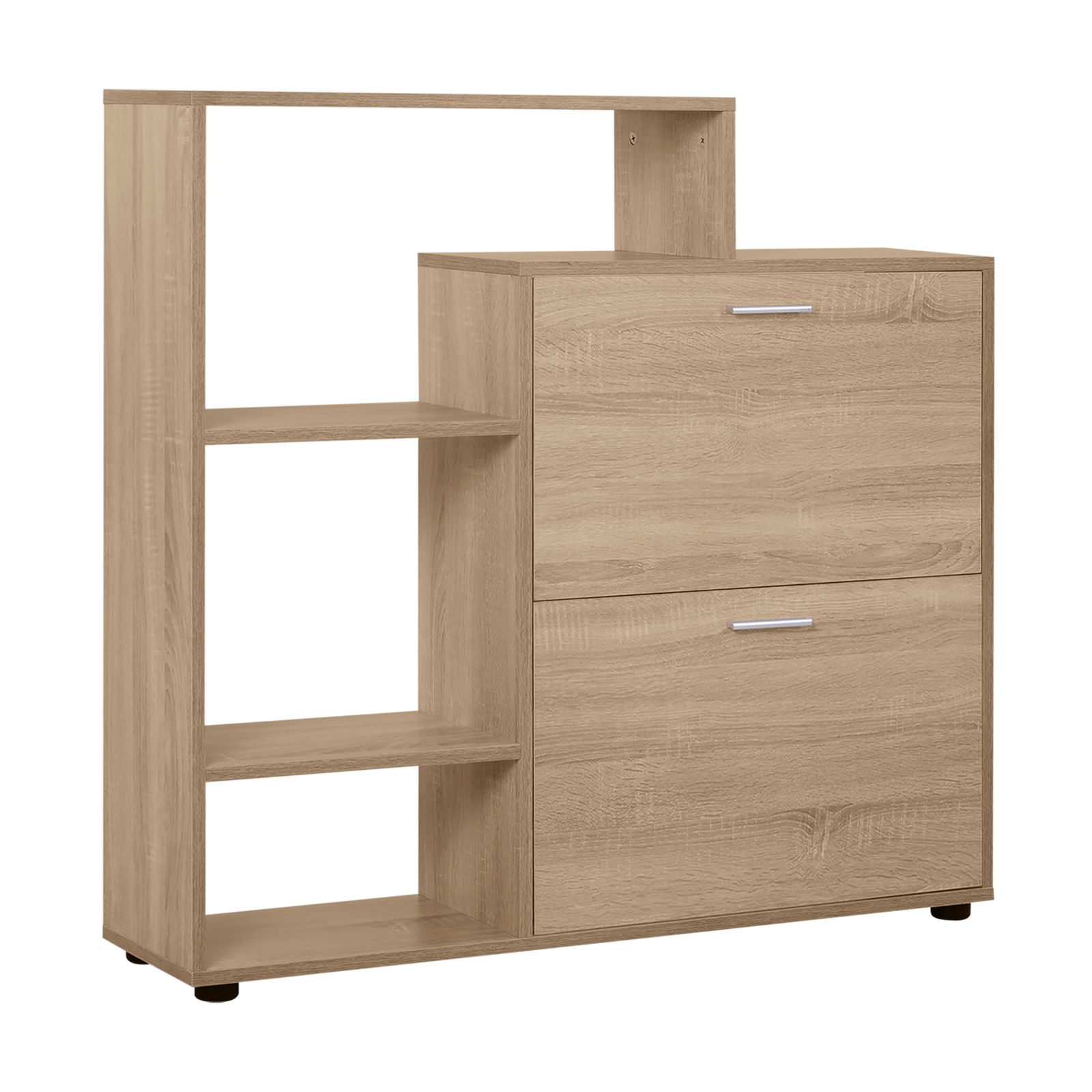 Homcom Dulap Pantofi Design Modern 20 Perechi pentru Hol in Lemn 101,5 x 25,5 x 98 cm