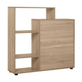 Homcom Dulap Pantofi Design Modern 20 Perechi pentru Hol in Lemn 101,5 x 25,5 x 98 cm