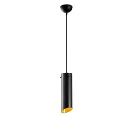 Lustra Sivani MR - 976, Opviq, 8 x 114 cm, 1 x E27, 100W, negru/galben