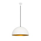 Lustra Sivani MR - 719, Opviq, 50 x 121 cm, 1 x E27, 100W, alb/auriu