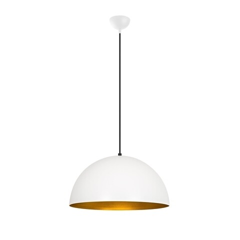 Lustra Sivani MR - 719, Opviq, 50 x 121 cm, 1 x E27, 100W, alb/auriu
