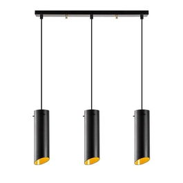 Lustra Sivani MR - 977, Opviq, 60 x 8 x 114 cm, 3 x E27, 100W, negru/galben