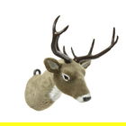 Decoratiune de perete Reindeer head, Decoris, 31x29x26 cm, plastic, maro