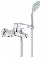 Baterie cada si dus Grohe Eurodisc Cosmopolitan cu suport,para si furtun de dus