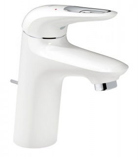 Baterie lavoar Grohe Eurostyle cu monocomanda si ventil pop-up 1/2″ Marimea S, alb