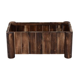 Outsunny Ghiveci Rectangular pentru Plante din lemn de Brad, 70x35x30cm | Aosom Ro