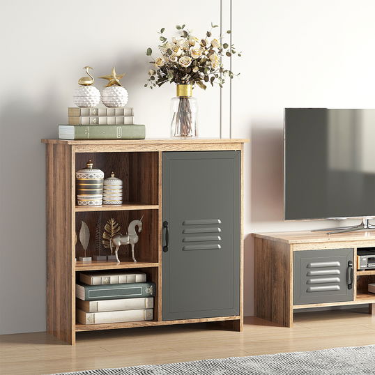 HomCom mobilier multifunctional cu rafturi, 80 x 35 x 82 cm | AOSOM RO