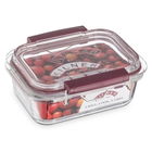 Caserola cu capac, Kilner, Fresh, 0.6 L, 17 x 14.6 cm, sticla, transparent