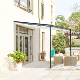 Outsunny foisor de gradina, din metal, cu acoperis glisant, 3m | AOSOM RO