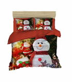 Lenjerie de pat dubla Xmas-433, Pearl Home, 3 piese, amestec bumbac, multicolor