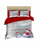 Lenjerie de pat dubla Xmas-438, Pearl Home, 3 piese, amestec bumbac, multicolor