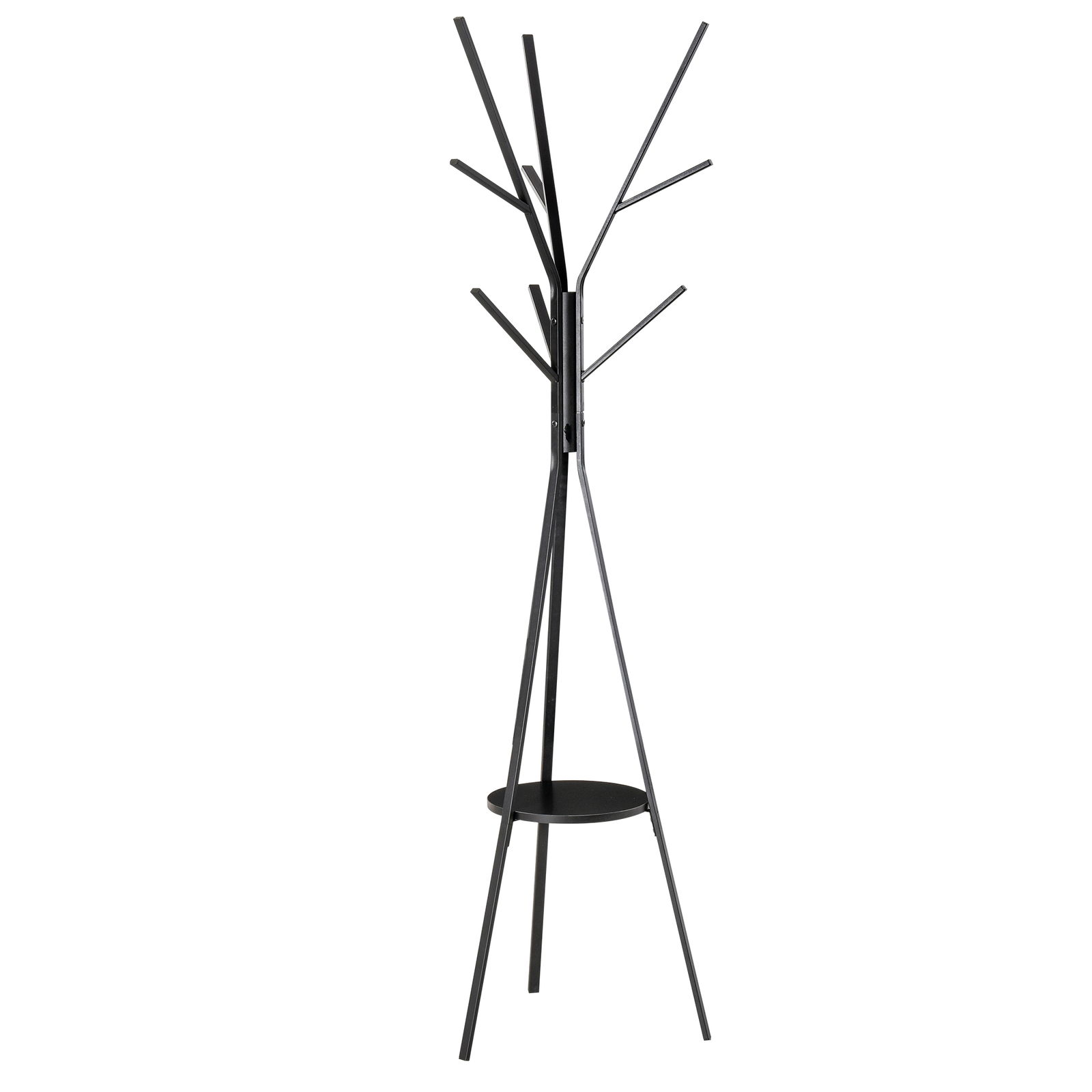 HomCom cuier design pom, 45x45x180 cm, metal negru | AOSOM RO