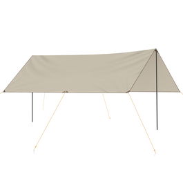 Outsunny 5 x 3 (m) Prelata Cort cu 2 Bare si Geanta de Transport, Cort Usor, Prelata Cort Adapost de Soare Copertina pentru Excursii, Drumetii, Calatorii | AOSOM RO