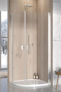 Usa cabina dus semirotunda Radaway Nes PDD I, 90 x H200 cm, stanga