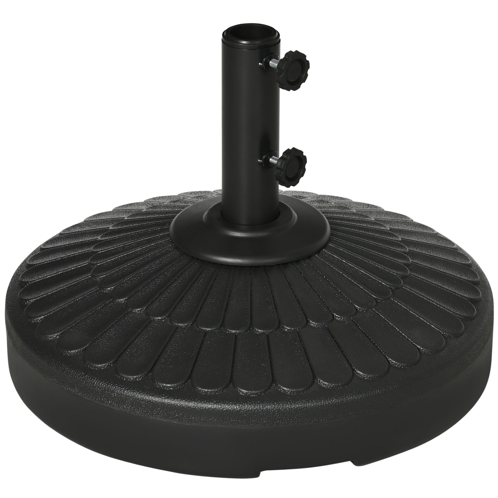 Outsunny Suport pentru Umbrela de Gradina cu diametrul 38-48 mm din Otel si HDPE cu Usa Laterala pentru Umplere, Ø48.5x36 cm | AOSOM RO