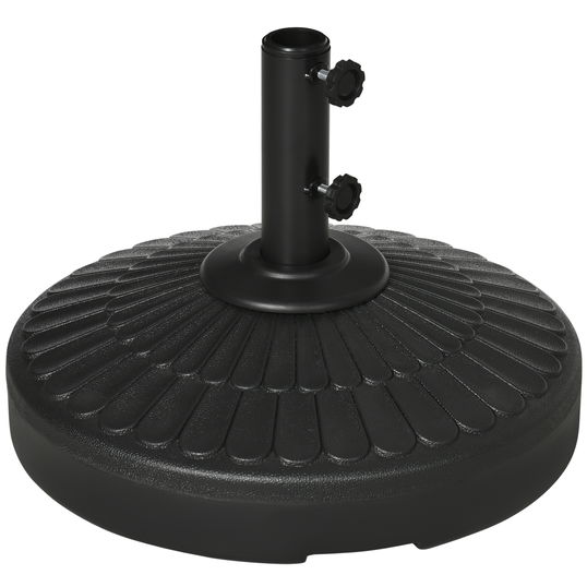 Outsunny Suport pentru Umbrela de Gradina cu diametrul 38-48 mm din Otel si HDPE cu Usa Laterala pentru Umplere, Ø48.5x36 cm | AOSOM RO