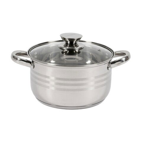 Cratita cu capac Myra, Cooking by Heinner, Ø20 cm, 3.5 L, inox/sticla