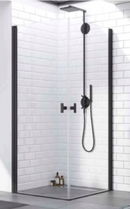Usa cabina de dus Radaway Nes Black KDD I, 100 x H200 cm, negru